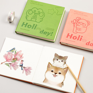 Hochwertige niedliche Mini bedruckte Leder hülle <span class=keywords><strong>Notebook</strong></span> Großhandel A3 Größe Kinder A3-A7 gedruckt Handbuch Square Pocket <span class=keywords><strong>Notebook</strong></span> - Product Image 3