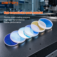 Verre de protection laser optique DETON en quartz, haute transmission, anti-poussière, anti-éclaboussures pour équipement laser à fibre industrielle
