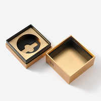 Vente directe, prix raisonnable, boîte en papier doré, fabrication sur mesure, logo personnalisé, emballages pour cosmétiques, soins de la peau, boîte cadeau pour crème pour le visage
