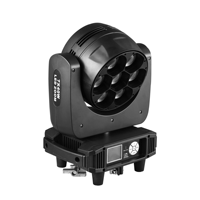 7x40W Zoom Color Changing Moving Head RGBW 4 en 1 Zoom linéaire Angle 5.5 ° ~60 °   Contrôle DMX, nouveau plastique d'ingénierie ignifuge