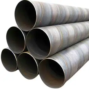 API 5L PSL1 Gr.B Spiral welded carbon steel pipes large size oil gas water transport ssaw pipes Manufacturer