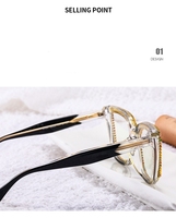Nuevas Monturas de Gafas con Diamantes, Anti Luz Azul, de Diseño, para Lectura, para Mujer, Gran Venta