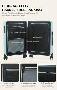 Maleta Rígida para PC con Asa Ancha, Ruedas Giratorias <span class=keywords><strong>de</strong></span> TPU, Diseño Deportivo, con Candado TSA, para Viajes, OEM ODM - Product Image 5