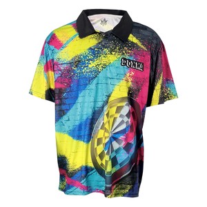 Custom Colorful Sublimation Polo Shirt Graphic Print Quick Dry Breathable Comfortable Polyester Men's Polo Shirts