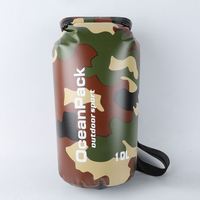 Sac à dos étanche camouflage 2L 30L, sac flottant durable pour la natation, le rafting, le kayak, la navigation de plaisance, la plage, les excursions en camping