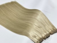 Extensions de cheveux naturels Remy européens doublement étirés, grande quantité en stock, couleur, longueur et densité personnalisables, pour tissage de cheveux