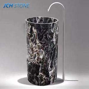 אבן שיש זניטרית אבן שיש בז 'שיש לשטוף אבן גלילי כיור עמוד - Product Image 4