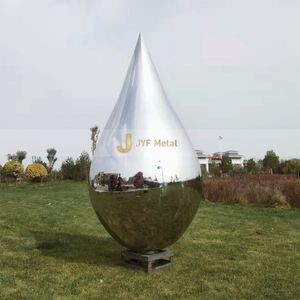 ANW057 Escultura Moderna de Acero Inoxidable Pulido a Espejo para Paisajismo y Diseño de Interiores - Product Image 6