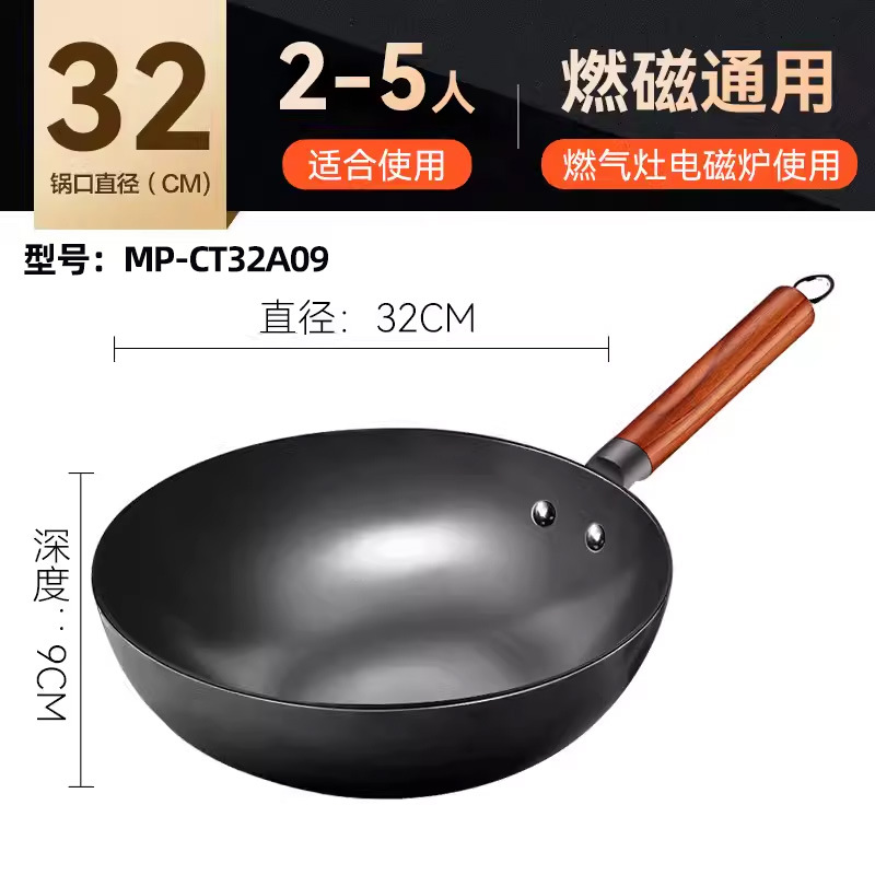 Wok sans couvercle