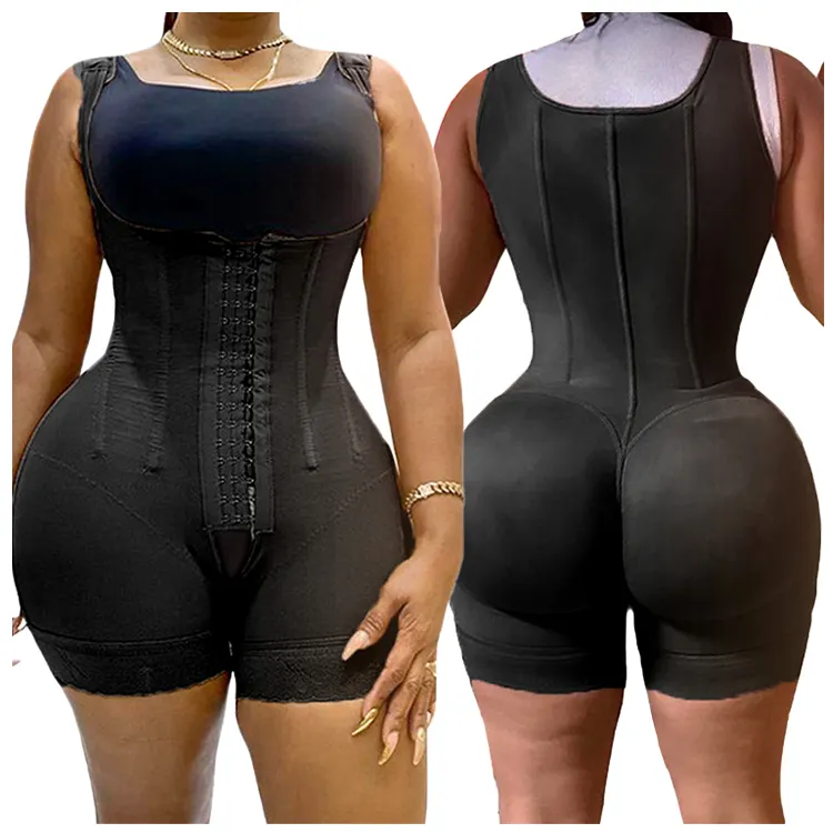 New Arrival High Compression Post Surgical Surgery Stage 2 Fajas Colombianas Corrective Girdle Tummy Control Body Shapewear