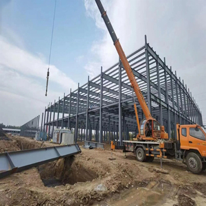 هيكل فولاذية مخصص عالي الجودة على شكل H ، باستخدام ورشة بناء الهياكل الفولاذية الجاهزة I-beam - Product Image 5