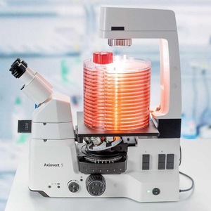 Microscopio de Fluorescencia Vertical Digital Zeiss Axiovert 5 con Sistema Óptico Infinito y Sensor CMOS de 5 Megapíxeles - Product Image 1