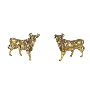 Materiale in ottone puro rame 12 zodiacale bue fatturato mondo tavolo da pranzo decorazione piccola decorazione - Product Image 1