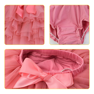 Vêtements de créateur pour enfants, ensemble jupe <span class=keywords><strong>tutu</strong></span> pour bébé fille, jupe en tulle de princesse pour nouveau-né avec bandeau assorti pour fête - Product Image 3