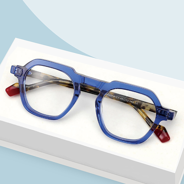 Fashionable Acetate glasses Luxury Design Lamination Optical Frame Prescription Myopia Eyeglasses Unisex for Men and Women