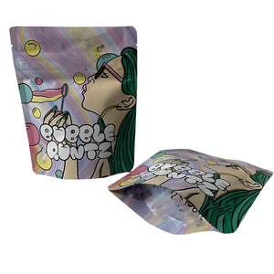 Bolsa de Mylar con Cierre Zip, Impresión Digital Personalizada, Transparente, para Envasar Chicle, <span class=keywords><strong>Sushi</strong></span>, Leche, Gelatina, Bolsa Vertical, 3.5g 14g 1g - Product Image 2