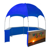 Kiosques publicitaires en forme de dôme pour l'extérieur/l'intérieur, avec structure métallique et tissu imperméable, pour salons professionnels