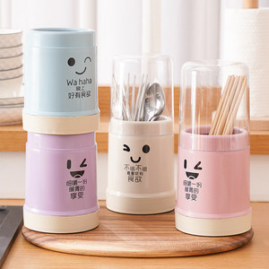 Dustproof Chopstick Holder With Cover PP Material <b>Kitchen</b> Organizer Multi Function <b>Storage</b> Container For Cutlery And Spoons - Product Image 2