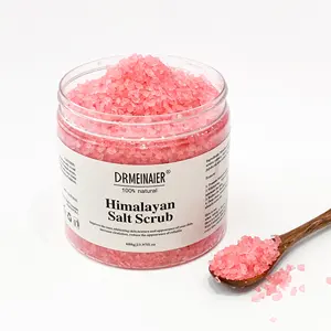 Wholesale Natural Organic Crystal Pink Salt Sugar Scrub Aroma Spa Soak Lavender Himalaya Rose Bath Salt With Flowers