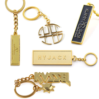 Porte-Clés en Métal Personnalisé avec Logo Unique, Lingot d'Or 3D