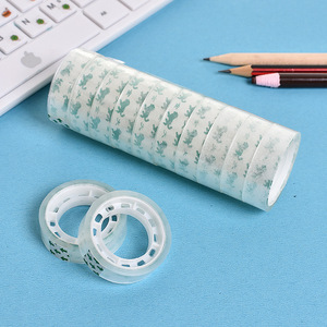 Ruban adhésif transparent de 1,1 cm de large et 10 m de long pour usage au bureau et à l'école avec motif grenouille - Product Image 1