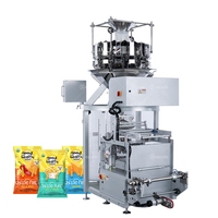 Machine d'emballage verticale à azote à faible coût pour les sachets de chips de pommes de terre/biscuits/haricots/céréales