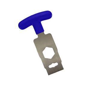 Pool Plug Removal Tool Blue Handle 201 Stainless Steel For Above Ground Pool Spa Inlet Accessory - Product Image 3
