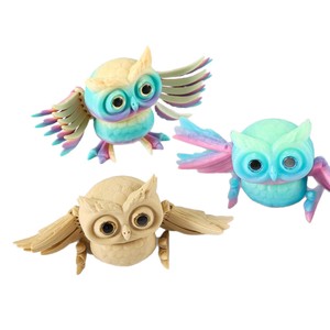 Ornement d'hibou articulé imprimé en 3D 2026, inspiré de l'école de magie, pour la décoration intérieure |   Décoration interactive de chambre et cadeau pour enfant - Product Image 5