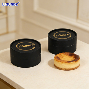 Scatola Cilindrica in Cartone Personalizzata Biodegradabile con Design Unico per Confezione Torte e Coltelli da Taglio - Product Image 2