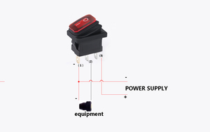 Round Rocker <b>Switch</b> KCD1 On-off Rocker <b>Switch</b> 3 Pin with LED <b>Lamp</b> Illumination 12V Round Mini Rocker Toggle <b>Switch</b> - Product Image 5