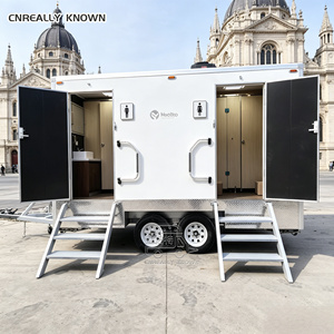 OEM Vip Steel Mobile Toilet Outdoor Portable Luxury Restroom <b>Trailer</b> for Park Use - Product Image 2