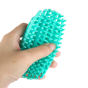 Scalp Massage Hair <b>Brush</b> Plastic Blue Dual Use For Wet And Dry <b>Shampoo</b> Comb - Product Image 2