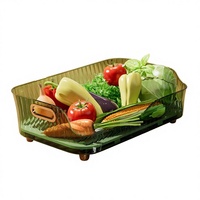 Égouttoir à vaisselle en plastique avec porte-ustensiles, égouttoir avec bec de vidange pivotant, égouttoir à vaisselle pour comptoir de cuisine