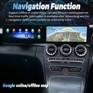 Pantalla Dual Android de 24.6 Pulgadas para Mercedes Benz Clase C W205 Glc X253 C180 C200 C220 C300 C350 2016-2022, Navegación GPS con Carplay - Product Image 3