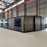 Maison conteneur modulaire mobile personnalisée de 10, 20, 30 ou 40 pieds, préfabriquée et extensible, pour bureau extérieur ou bar