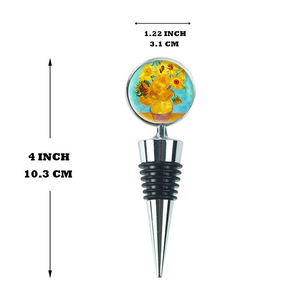 New cross-border product: Flower-shaped wine <b>stopper</b>, sunflower-shaped beverage bottle <b>stopper</b>, condiment bottle sealing and - Product Image 4