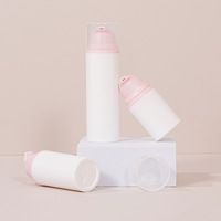 Flacon pompe airless vide pour lotion et sérum 15ml 30ml 50ml – Emballage éco-responsable pour soins de la peau – Bouteilles sous vide en PP avec fermeture à pression PPWR recyclables
