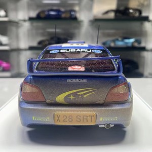 Espositore SJF STI IMPREZA STI WRC 1:18 in resina (modello normale) (versione terreno fangoso) - Product Image 5