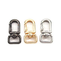 Mousqueton pivotant carré vintage de luxe, fermoir mousqueton métallique, clip à déclenchement pour sac à main, laisse de chien, bandoulière
