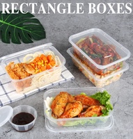1000ml Restaurant Lebensmittel Einweg-Takeaway Plastik-Lunchbox Mikrowellengeeignete Plastikbehälter für Catering