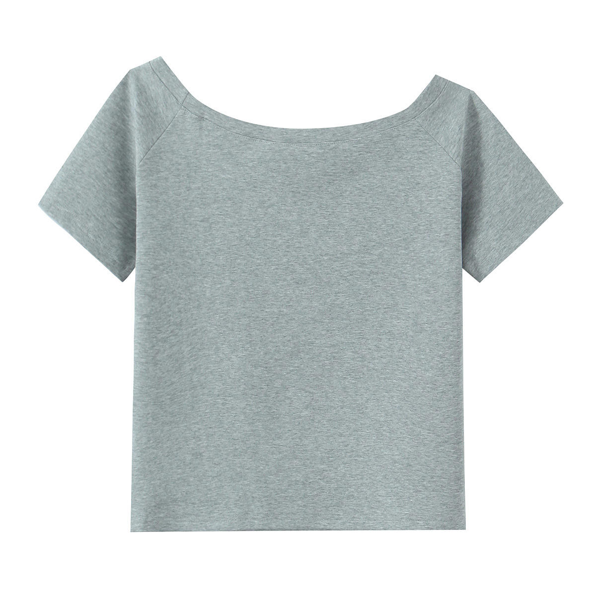 เสื้อแขนสั้นสีเทา