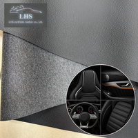 Rouleau de tissu ultra-doux en cuir PVC grainé 1,2 mm, style tricot turc, pour revêtement intérieur de sièges de voiture et panneaux de porte, sensation de luxe