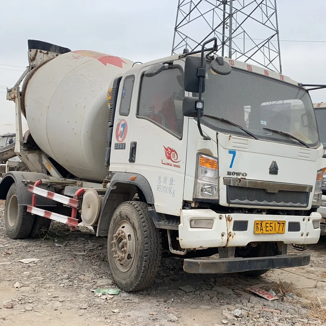 Büyük kapasiteli 10000kg beton harç kamyonu 6 kübik metre beton taşıma mikseri kamyonu