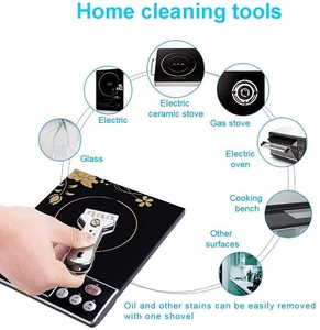 Raclette de nettoyage en acier inoxydable pour <span class=keywords><strong>vitres</strong></span> de voiture et tables de cuisson à induction pour verre céramique métal - Product Image 3