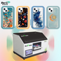 Nouvelle imprimante UV à plat à jet d'encre Beric Automatic XP600 A5 avec impression haute vitesse et haute résolution pour coques de téléphone