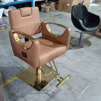 Nouveau fauteuil de salon en cuir synthétique réglable et rotatif à 360 degrés, pompe hydraulique robuste, design moderne pour barbier
