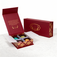 Neue Buchförmige Süßigkeiten-Dessert-Schokoladen-Geschenkbox mit Prägung für Kekse und Lebensmittel, mit Einsätzen für Ramadan-Geschenkverpackung