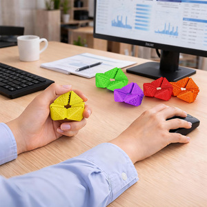 Sensory <b>Fidget</b> Toys Silicone Flip Cubes For Kids 3+ Years Stress Relief Play - Product Image 2
