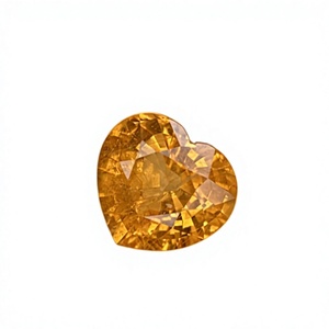 Pierre précieuse en forme de cœur de grenat mandarin spessartite naturel certifié IGI, avec une belle couleur et une excellente qualité de lustre, 4,15 carats - Product Image 5