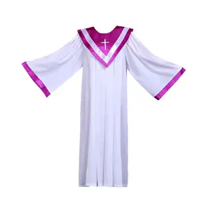 Robes de chorale d'église personnalisées, vêtements d'église bon marché, vente en gros